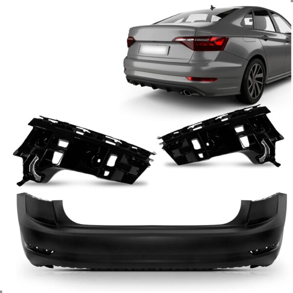 Kit Envolvente Traseiro Jetta 2019 A 2022 C/par Guia Lateral