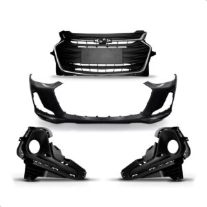 Kit Parachoque Dianteiro Onix Hatch Plus 2020 A 2025 Novo Preto