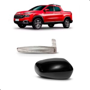 Capa De Retrovisor Com Lente Fiat Toro 2016 A 2025 Direita