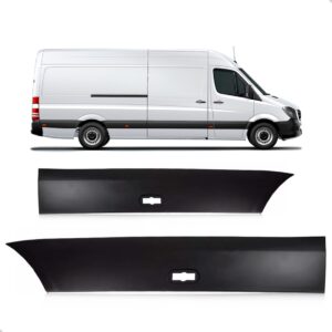 Par Friso Lateral Sprinter 2012 A 2018 Traseiro Longo Preto