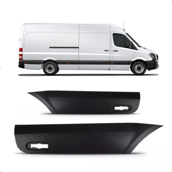 Par Friso Lateral Sprinter 2012 Até 2018 Traseiro Longo Preto