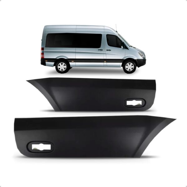 Par Friso Lateral Sprinter 2012 Até 2018 Traseiro Curto Preto