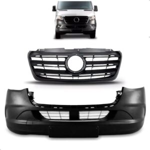 Kit Envolvente Sprinter 2020 A 2025 Com Grade Sem Furo Preto