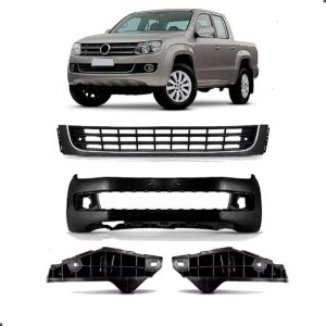 Parachoque Amarok Dianteiro 2013 A 2016 Grade 1a Linha  Preto