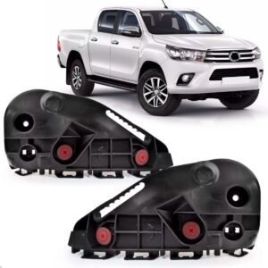 Par Suporte Guia Parachoque Dianteiro Hilux 2016 A 2020