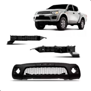 Kit Envolvente Para L200 Triton 2011 2012 Grade Furo Moldura Preto