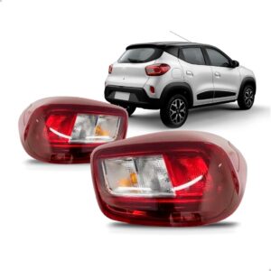 Par Sinaleira Traseira Para Renault Kwid 2022 2023 C/ Led Vermelho