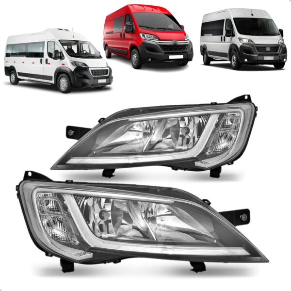 Par Farol Para Fiat Ducato 2023 A 2024 Com Led