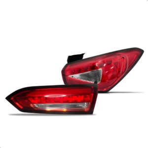 Kit Lanterna Cronos C/ Led 2017 A 2024 Canto E Tampa Direito Direito Vermelho