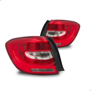Par Sinaleira Traseira Sandero 2020 A 2024 Canto C/ Led Vermelho