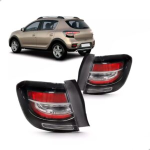 Par Sinaleira Sandero Stepway 2020 A 2024 Canto Fume Led Vermelho