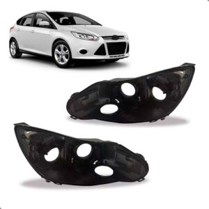 Par Carcaça Farol Dianteiro Para Ford Focus 2014 2015