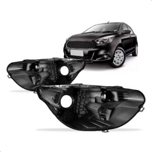 Par Carcaça Farol Dianteiro Para Ford Ka 2019 2020 2021 2022