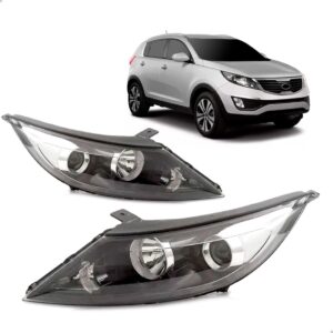 Par Farol Sportage 2011 2012 2013 Manual Eletrico Sem Led