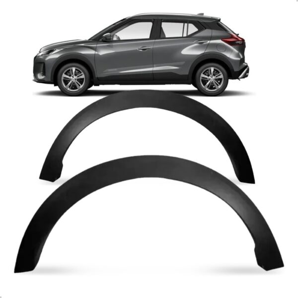 Par Alargador Vão Roda Traseira Kicks 2017 2018 2019 20 2021