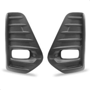 Par Moldura Milha Kicks 2022 2023 2024 Parachoque Com Furo Preto Ambos Os Lados