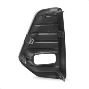 Par Moldura Milha Kicks 2022 2023 2024 Parachoque Com Furo Preto Ambos Os Lados