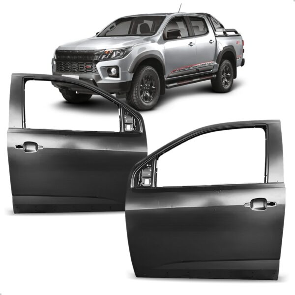 Par Porta Dianteira S10 2012 13 14 15 16 17 18 19 20 A 2023 Par Preto Dianteira