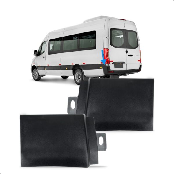 Par Friso Superior Polaina Traseira Sprinter 2020 A 2025 Preto