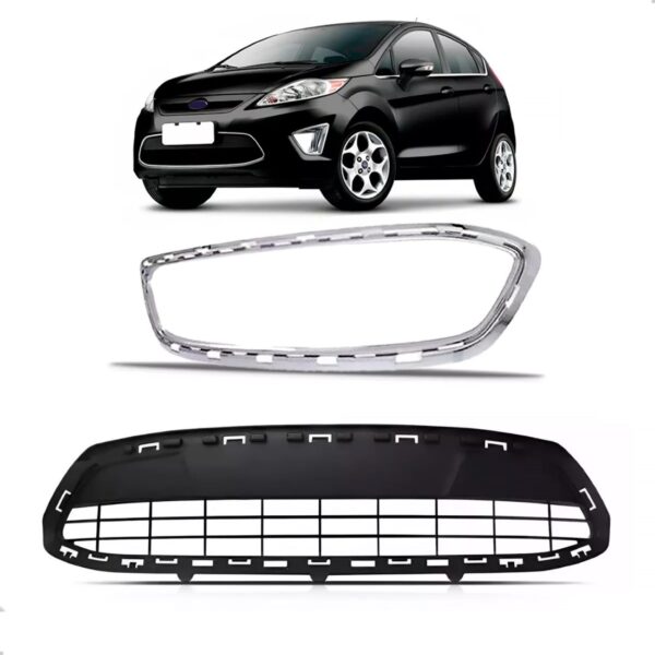 Kit Grade Fiesta 2011 2012 2013 Mexicano + Friso Moldura Plástico