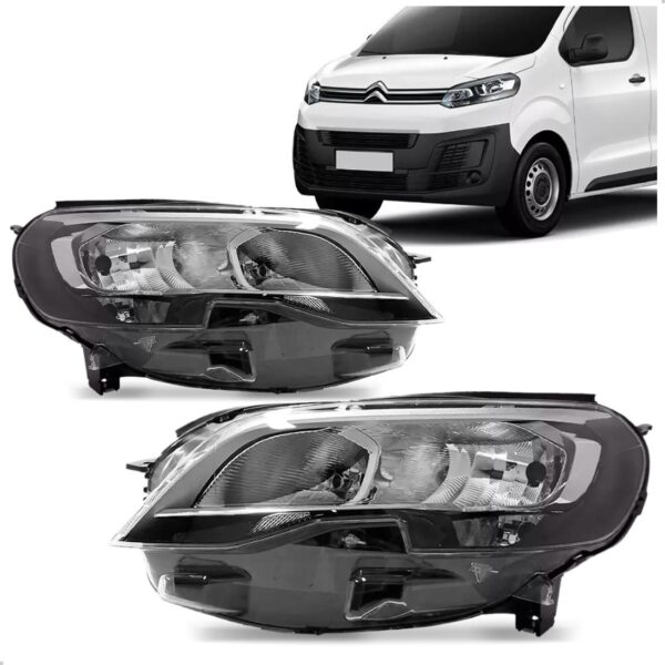 Par Farol Dianteira Expert 2018 A 2024 Elétrico Com Motor