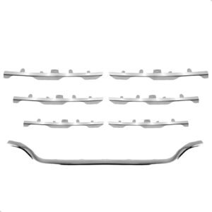 Kit 7 Frisos Cromados Grade Para Renault Duster 2021 A 2024