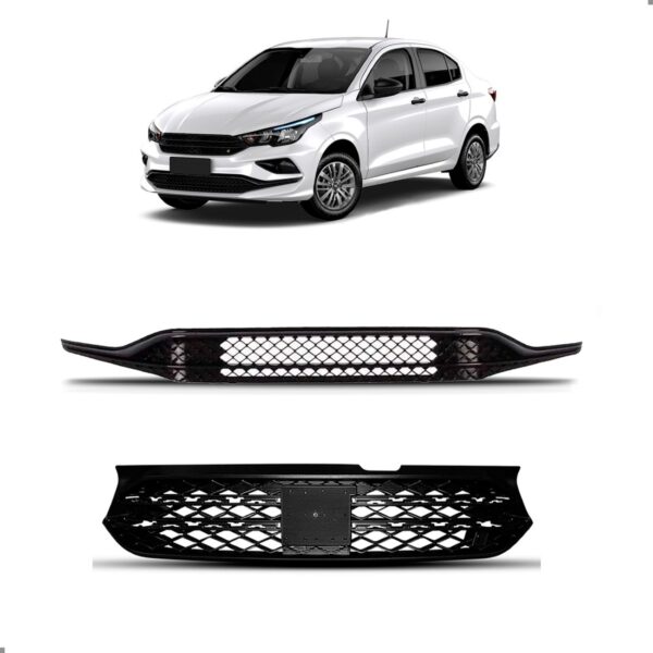 Kit Par De Grade Fiat Cronos 2023 A 2025 Superior E Inferior Fosco