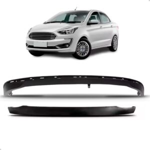 Kit Spoiler Dianteiro E Traseiro Ka Sedan 2019 2020 21 2022 Preto