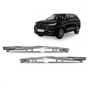 Par Moldura Parachoque Dianteiro Tiggo 8 Pro 2023 A 2024 Cromado