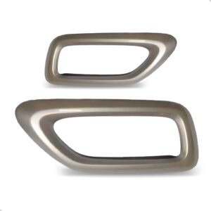 Par Aplique Escapamento Tiggo 8 2021 2022 2023 Prata