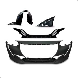 Kit Parachoque Dianteiro Para Peugeot 208 20 A 24 C/ Guia Le Preto