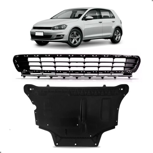 Tela Frontal Com Defletor Para Golf 14 2015 2016 17 Inferior Preto