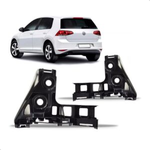 Par Suporte De Guia Parachoque Traseiro Golf 2014 A 2017