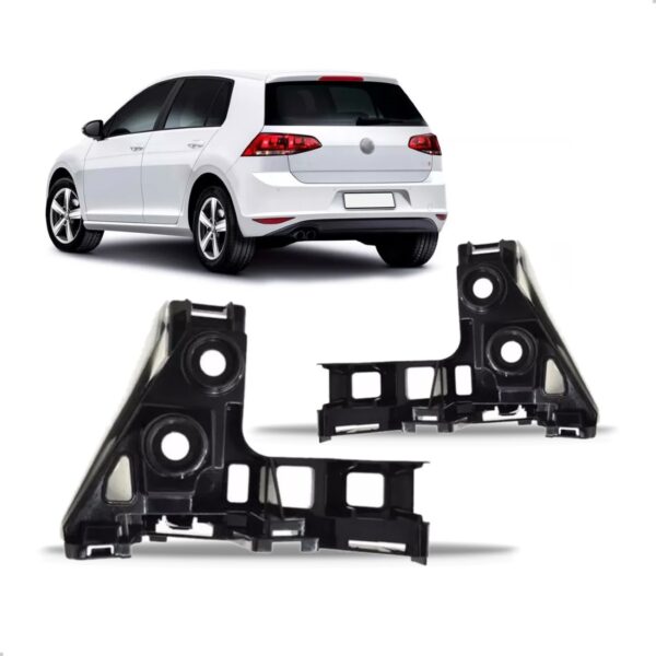 Par Suporte De Guia Parachoque Traseiro Golf 2014 A 2017