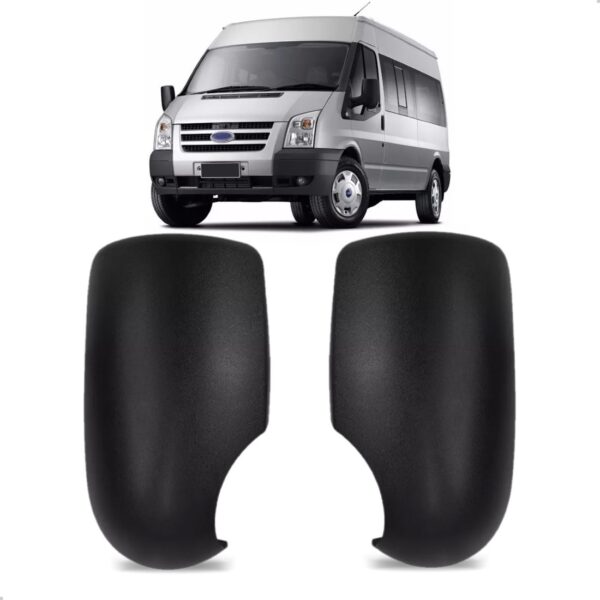 Par Capa Retrovisor Transit 2008 2009 2010 2011 A 2013 Preta