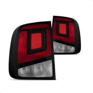 Par Sinaleira Traseira Saveiro 2023 2024 2025 Vermelho