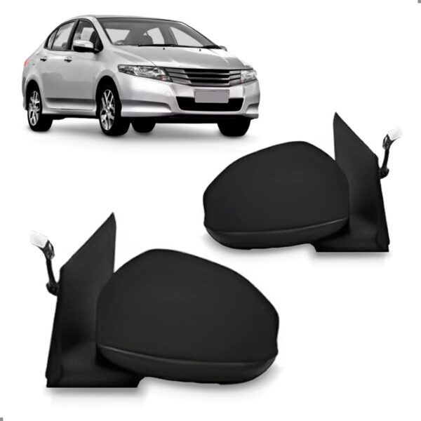 Par Retrovisor Para City 2015 2016 A 2021 Eletrico 3 Fios