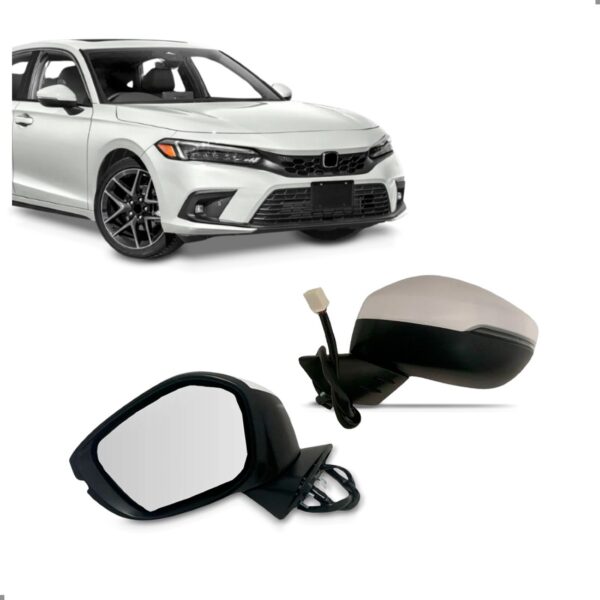Par Retrovisor Externo Civic 2023 2024 Elétrico Retrátil