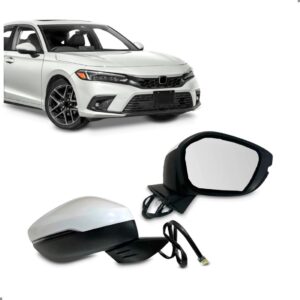 Par Retrovisor Externo Civic 2023 2024 Branco Elétrico