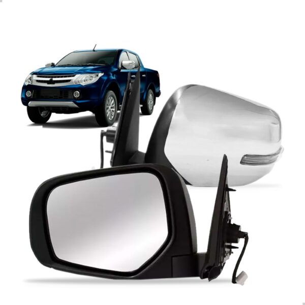 Par Retrovisor Externo Triton 2017 18 2019 Eletrico Cromado