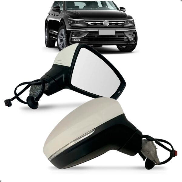 Par Retrovisor Para Tiguan 17 A 2021 Eletrico Com Sinaleira