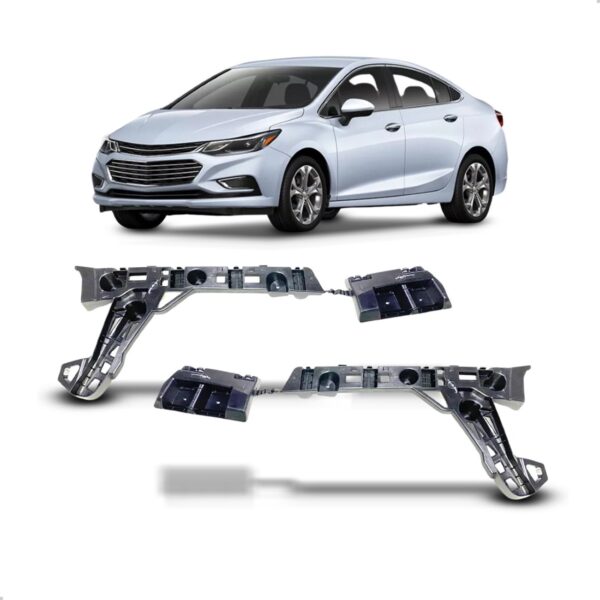 Par Suporte Guia Cruze 2017 A 2019 Sedan Parachoque Traseiro