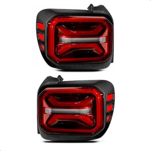Par Sinaleira Traseira Renegade 2022 2023 2024 2025 Com Led Ambos Lados Vermelho