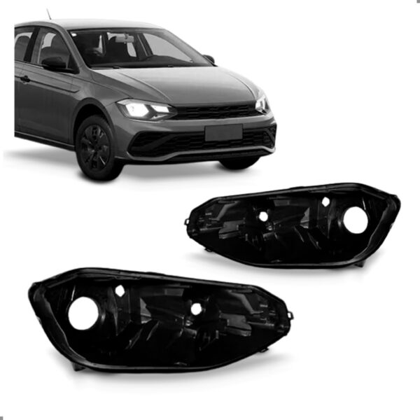 Par Carcaça Farol Polo Track 2023 2024 2025 Ambos Lados