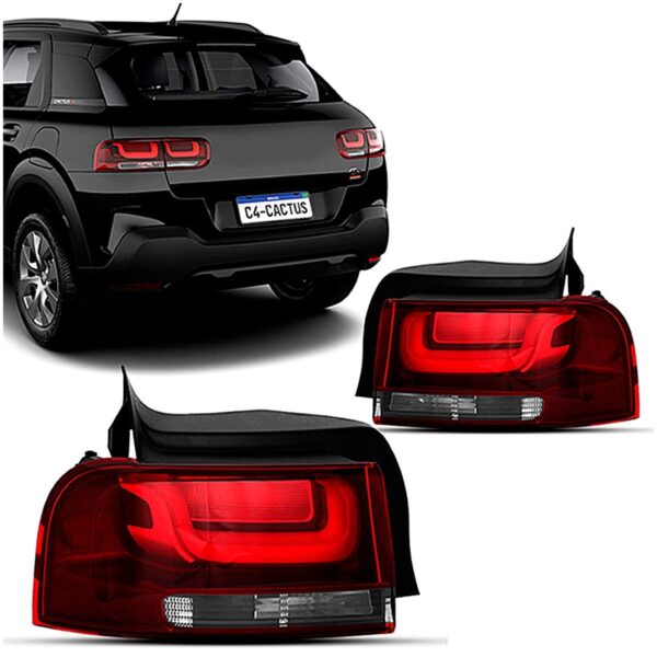 Par Sinaleira Citroen C4 Cactus 2019 A 24 Canto Sem Circuito Vermelho Ambos Lados