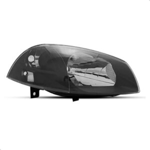 Par Farol Palio 2008 A 2012 Mascara Preta Black + Emblema Ambos Lados