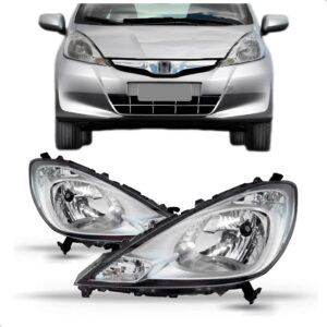 Par Farol Para Honda Fit 2013 A 2014 Cromado Ambos Lados
