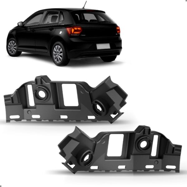 Par Guia Parachoque Traseiro Polo 2018 19 20 21 22 23 2024