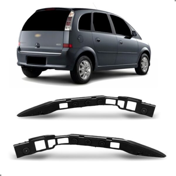 Par Guia Parachoque Traseiro Meriva 2002 A 2012