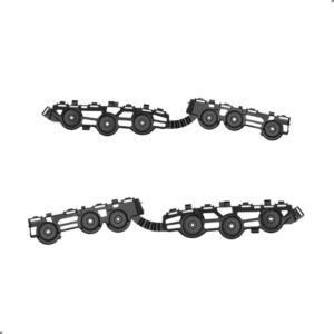 Par Guia Parachoque Traseiro Onix Lt 2017 2018 2019